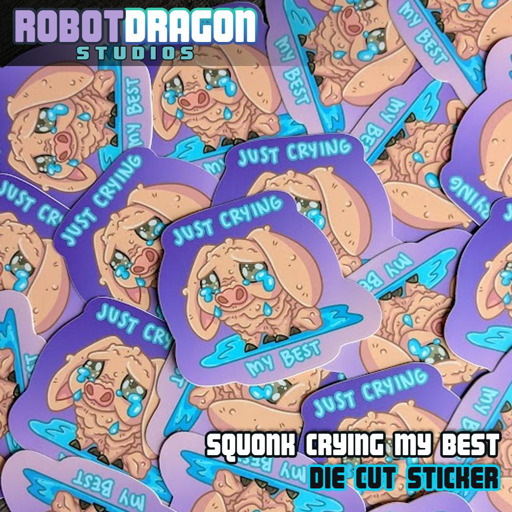 Squonk Crying My Best Sticker