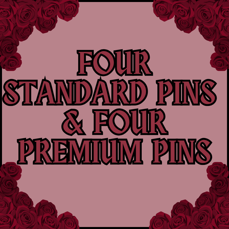 Four Standard Pins & Four Premium Pins