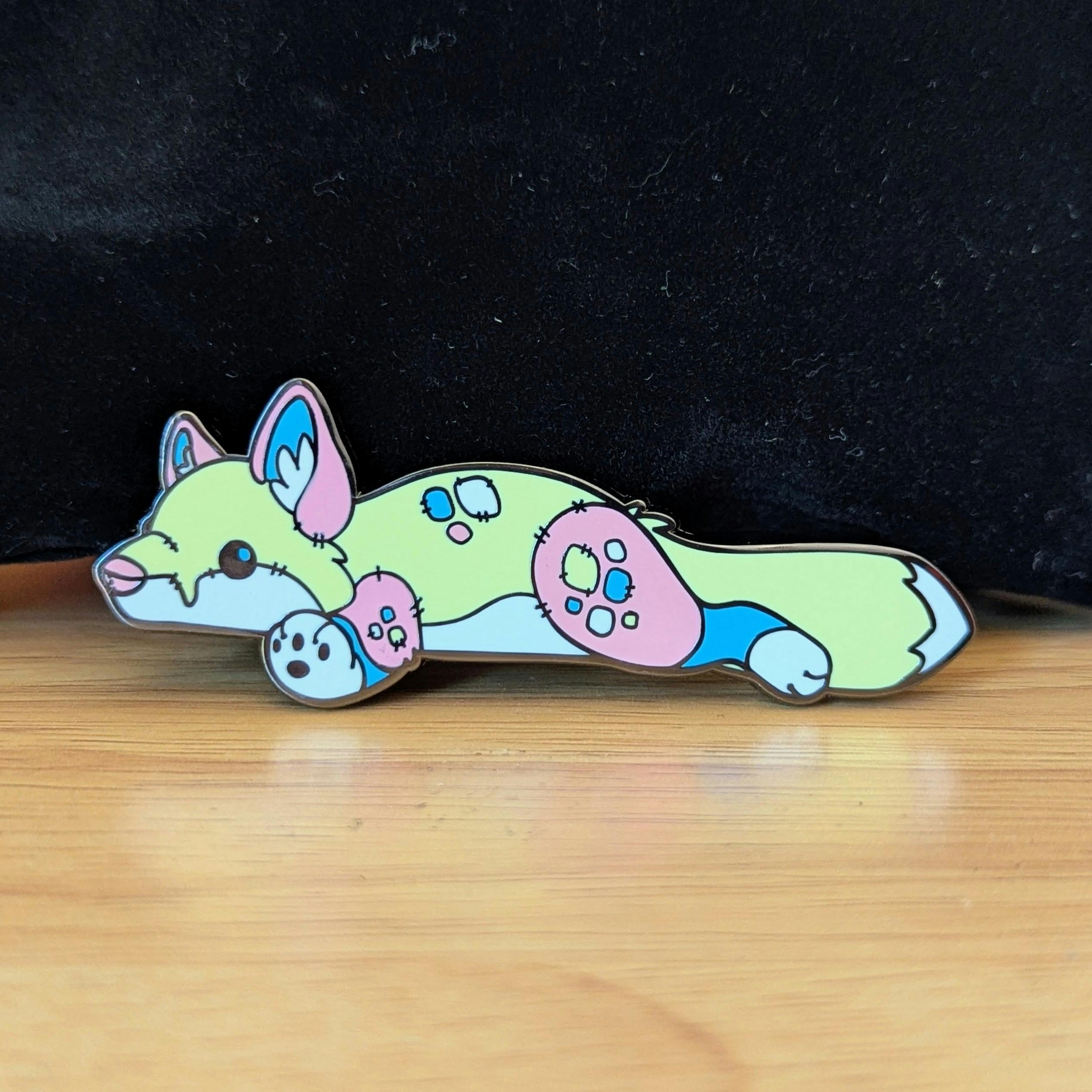 Shy Fox Pin