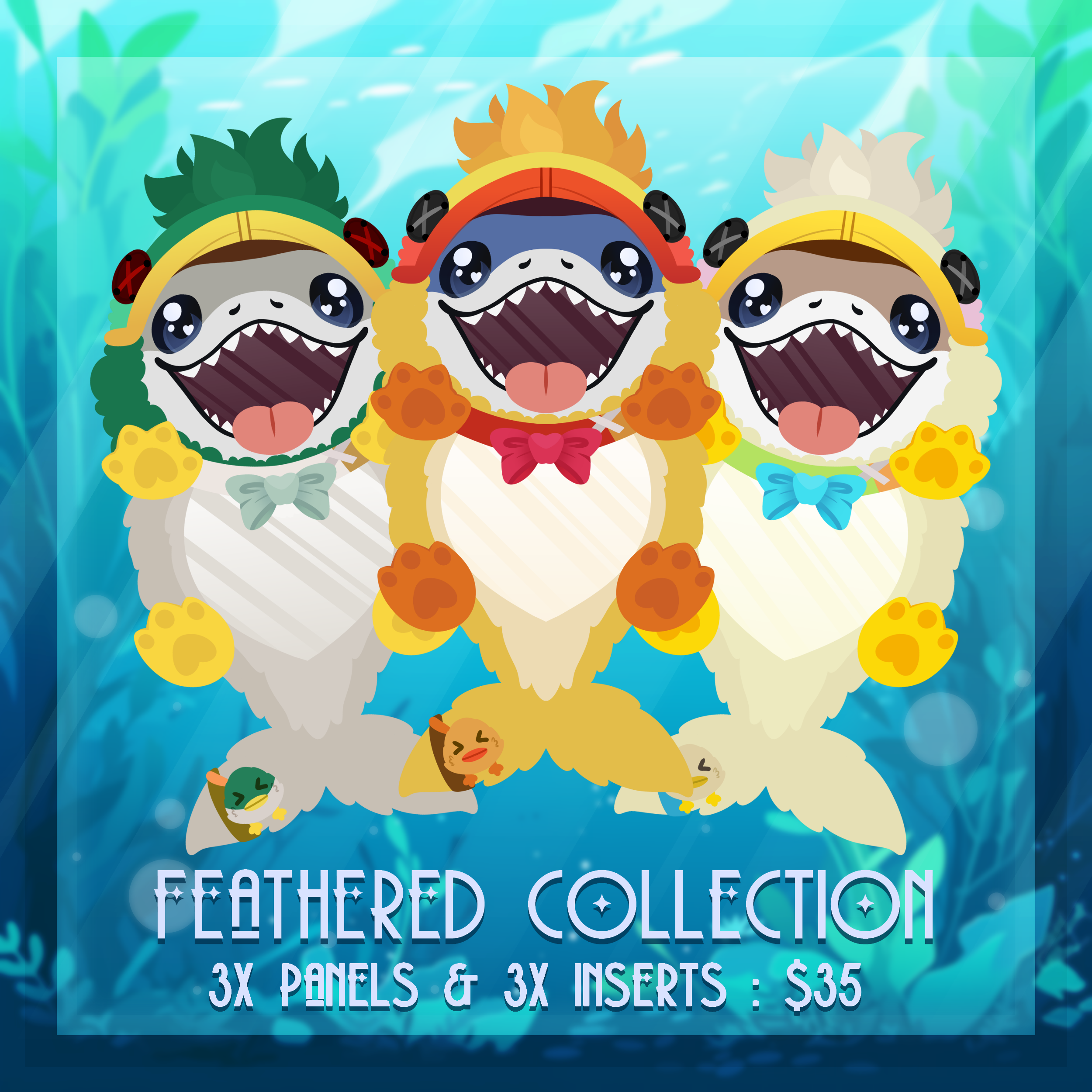 🦆 [BUNDLE] 🪶 Pond Patrol Collection ; 3 Panels & Inserts ! 🦆