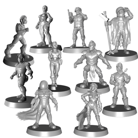 Player Character RPG Pose Miniatures