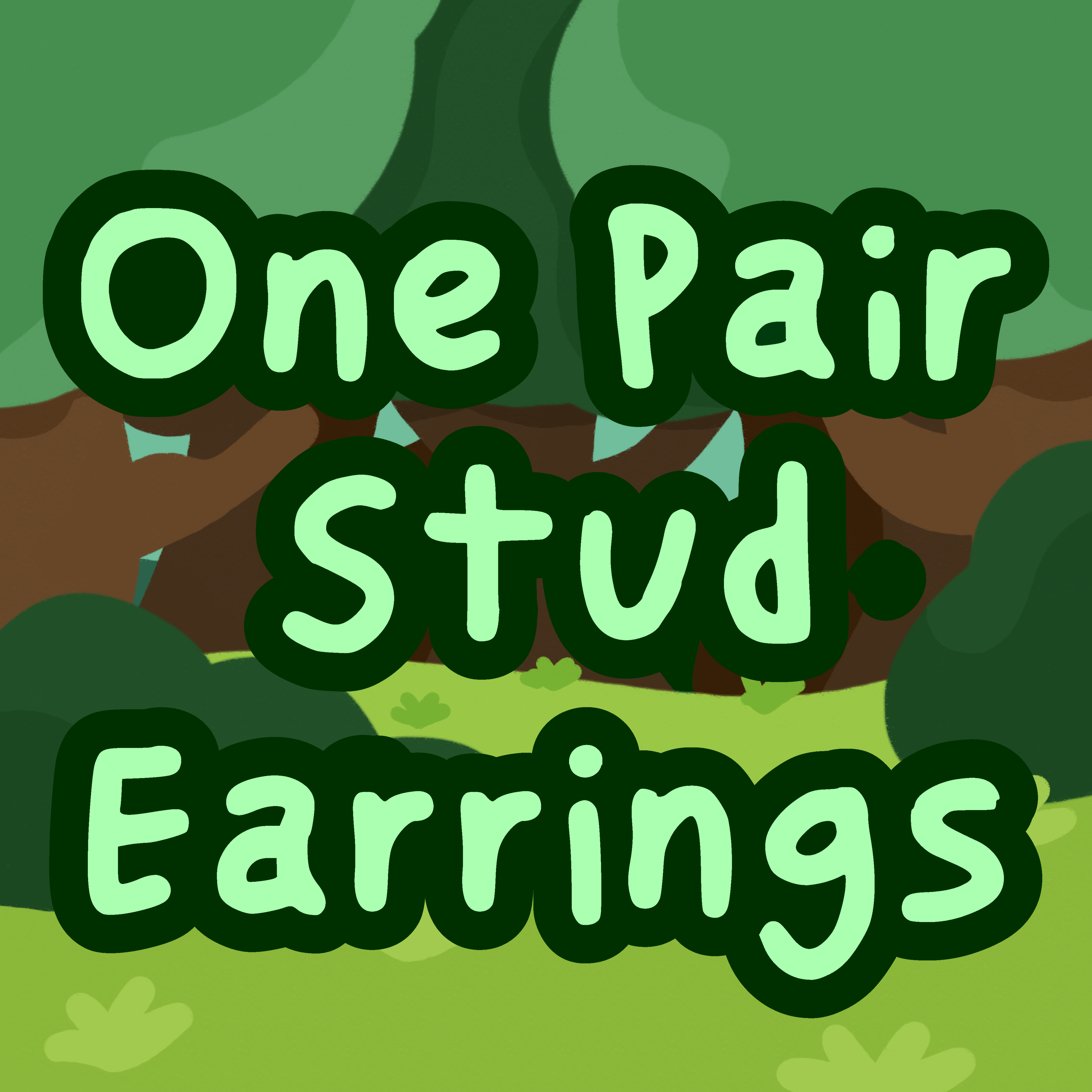 One Pair Stud Earrings