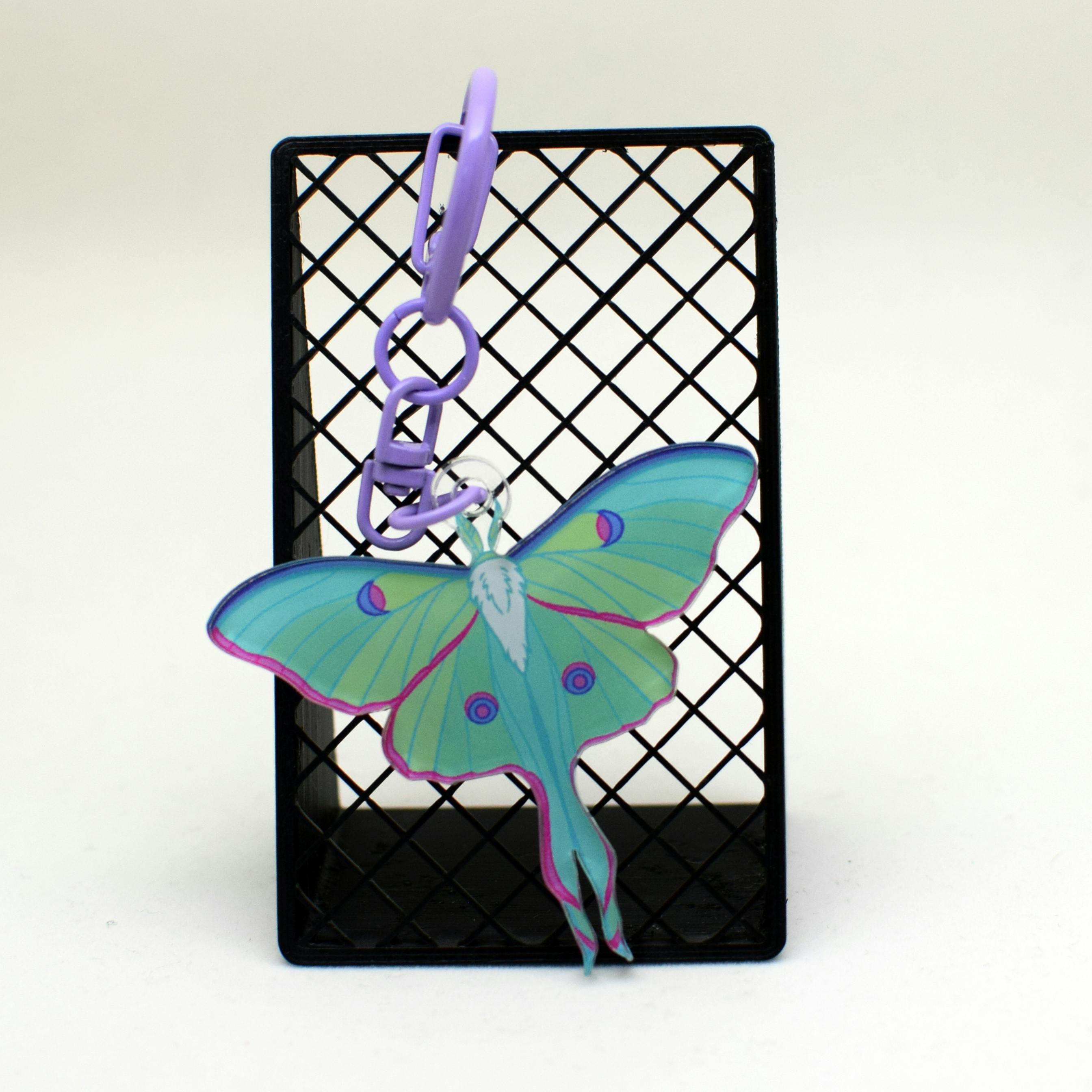 Luna Moth Full Bleed Acrylic Keychain	