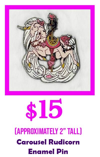 Carousel Rudicorn Enamel Pin