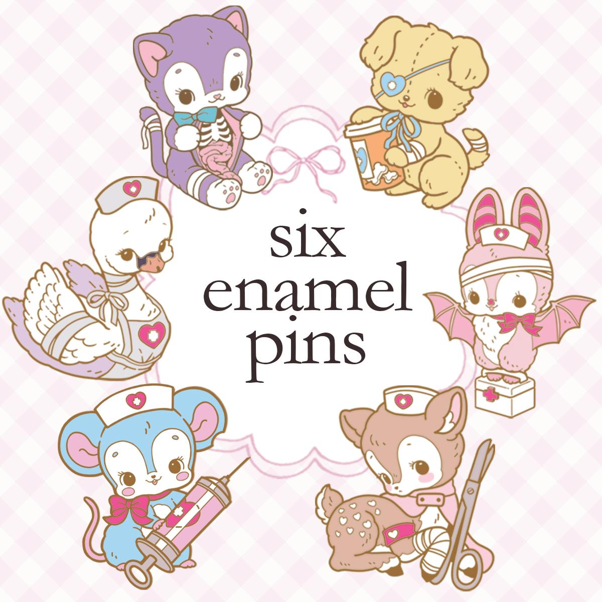 ♡⋆˚࿔ Six Enamel Pins