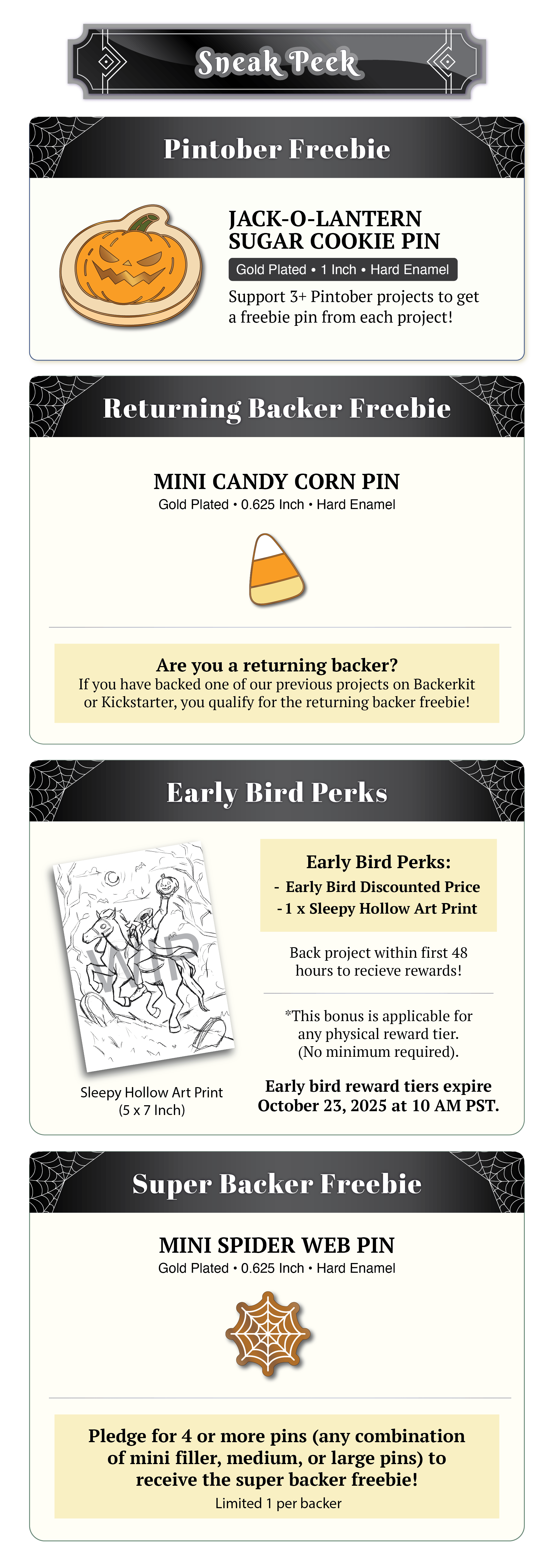 Launch Party | Spooky Critters of Sleepy Hollow - Enamel Pin Collection ...