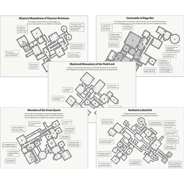 Strange and Unusual Shadowdark 5 Mini Adventures (Print + PDF)