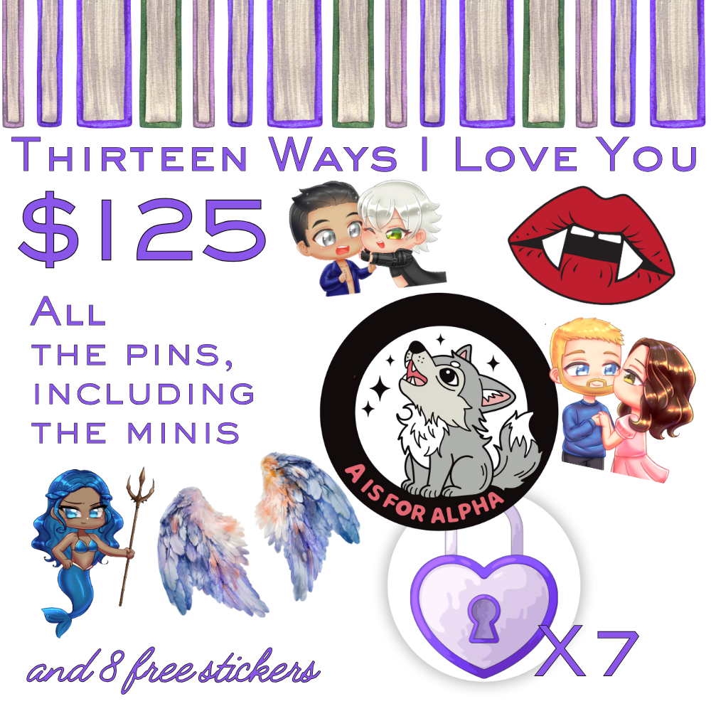 text graphic all unlocked pins and the mini pin set