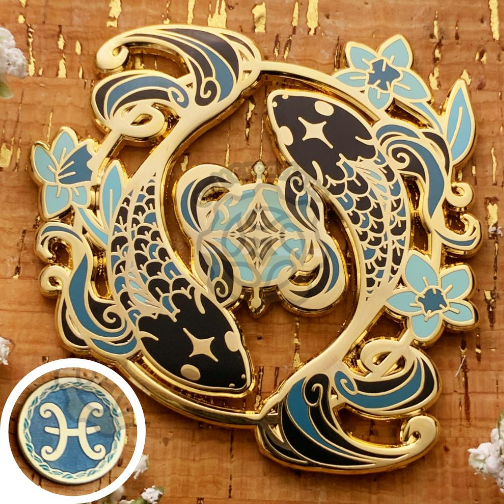 Celestial Coronation: Zodiac March Aquamarine Pisces Set