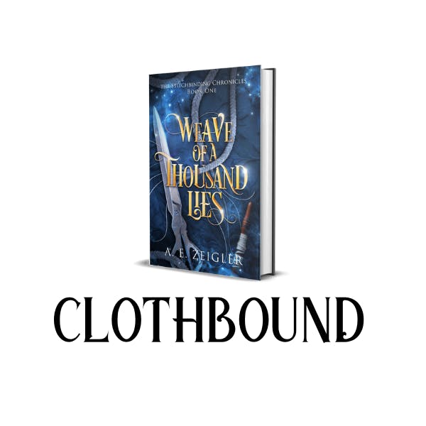 Weave Of Thousand Lies Clothbound with Foil Jacket and Custom Sprayed Edges