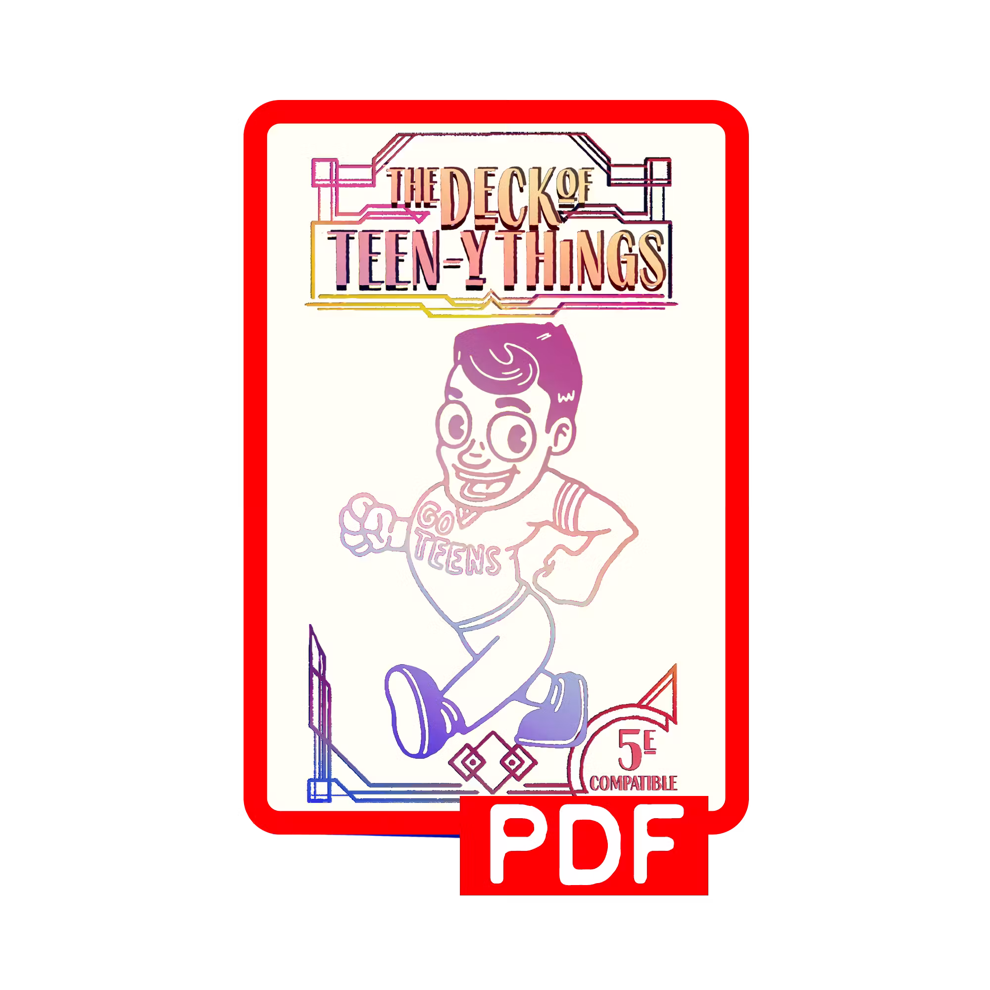 Deck of Teen-y Things - Print & Play PDF