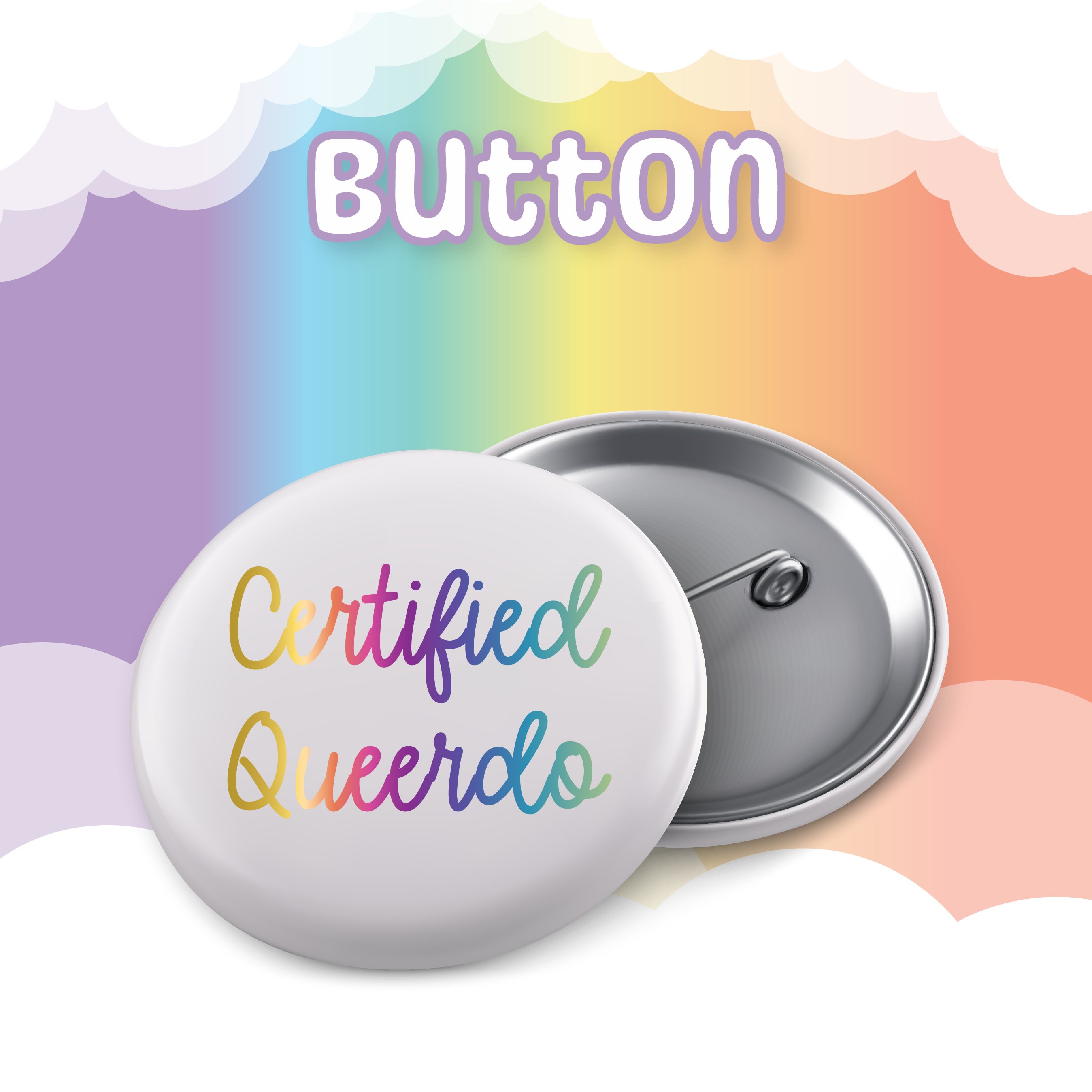 Certified Queerdo Button Freebie