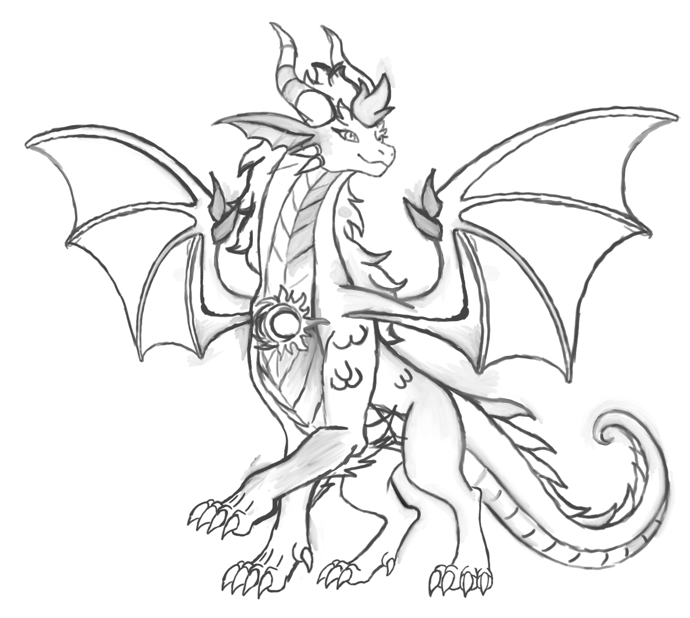 Big Sun & Moon Dragon - standing Pose