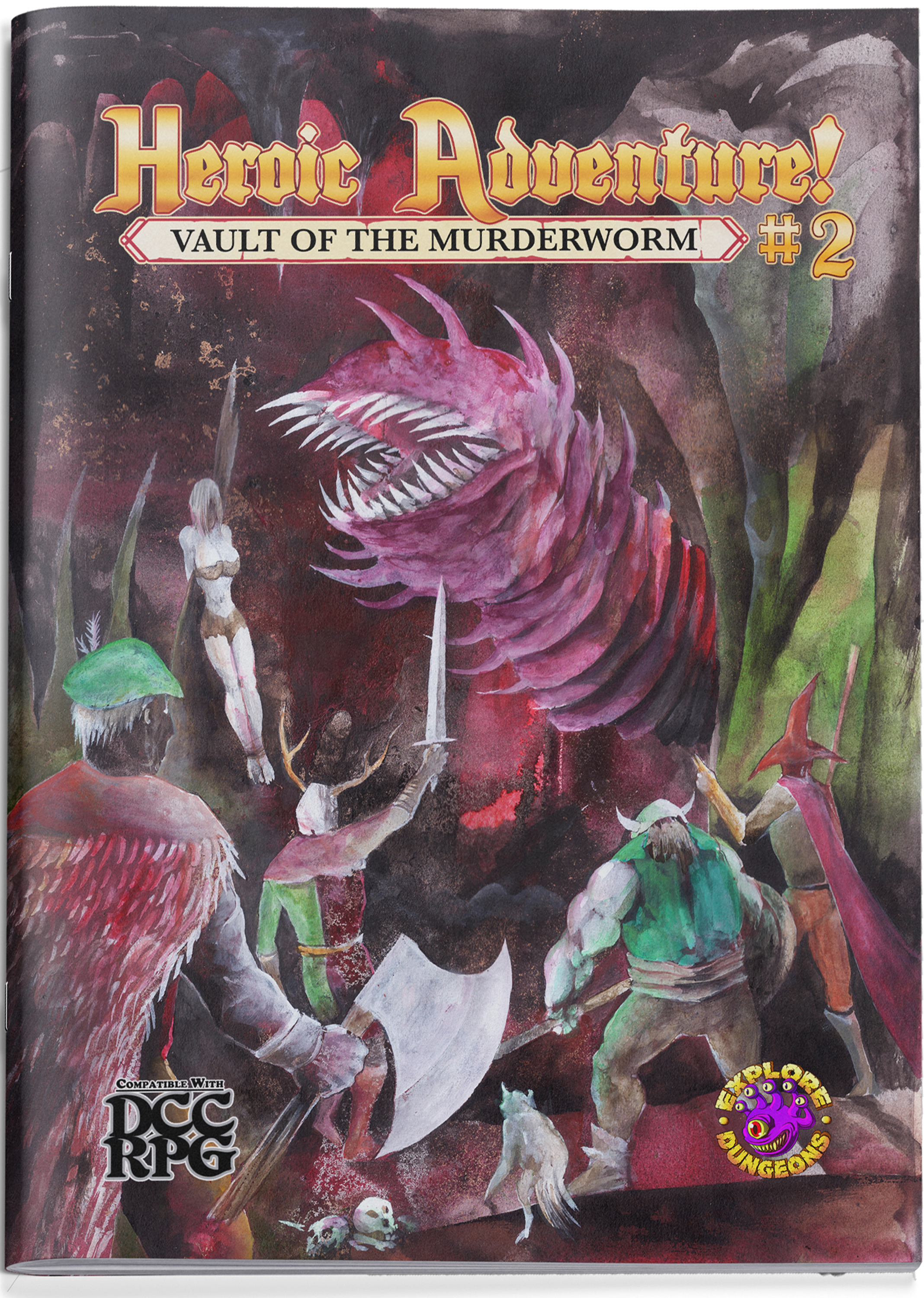 HA! #2 - Vault of the Murderworm (DCC RPG) - alt cover