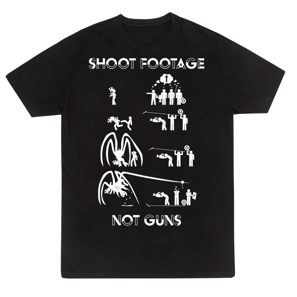Shoot Footage, Not Guns T-Shirt