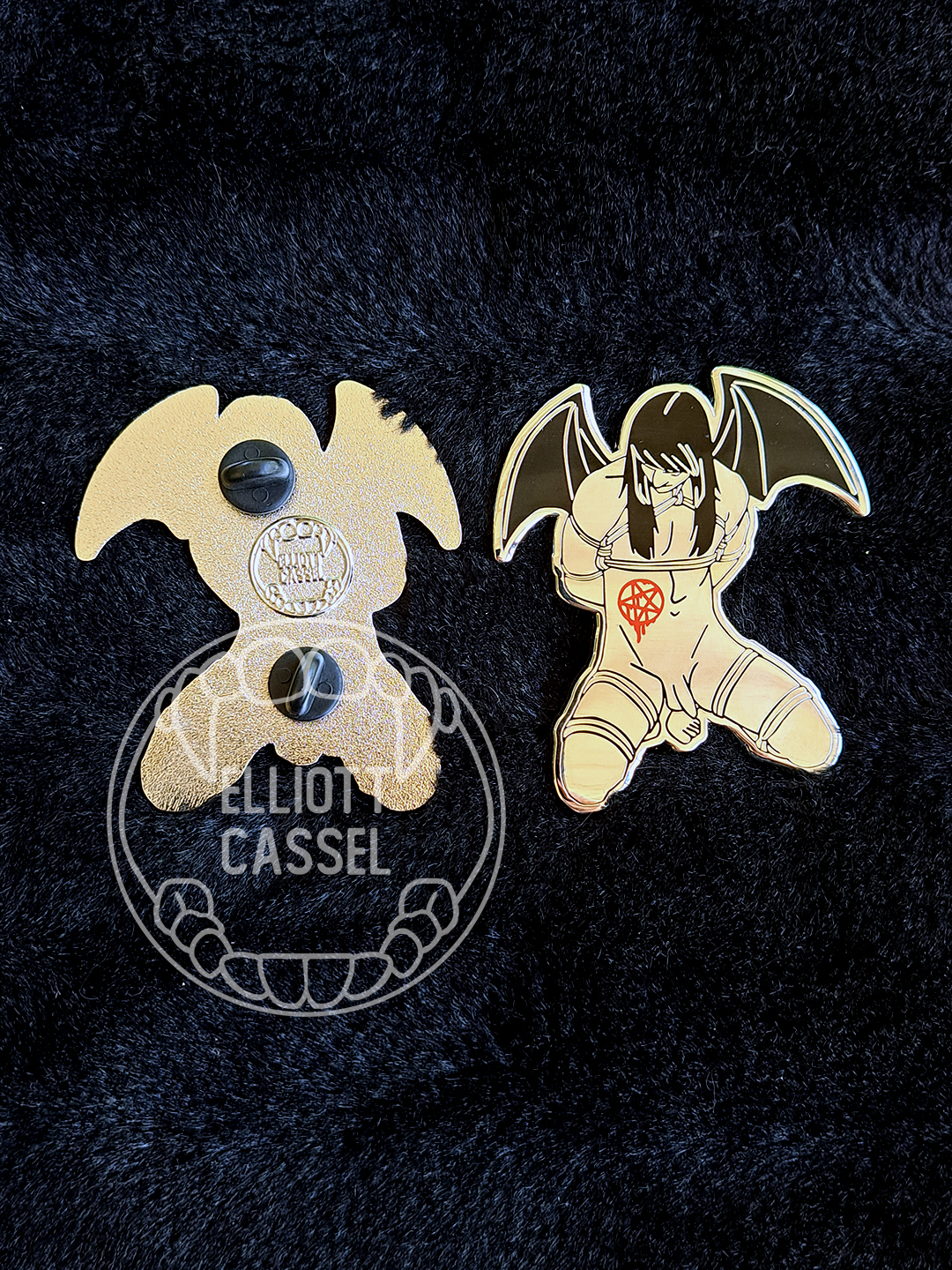Sin in My Heart "Bat-Winged Man" Pin