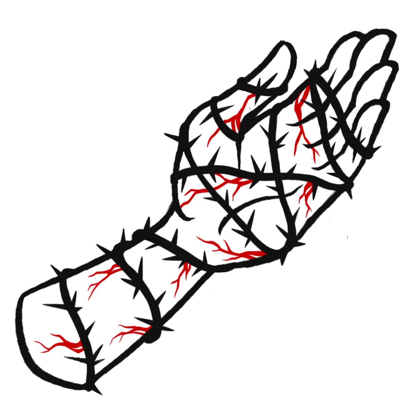 Hand of Death 2" Pin