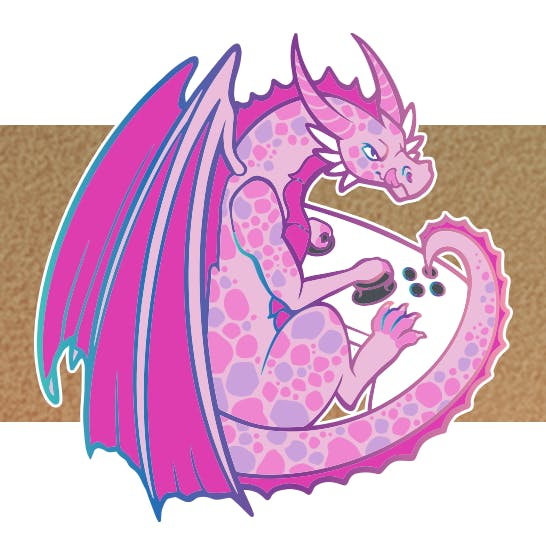 Pastel Game Hoarder Enamel Pin