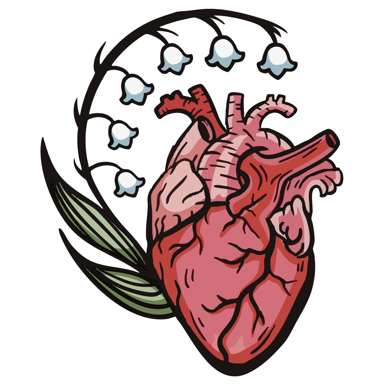 Poisoned Heart 2" pin