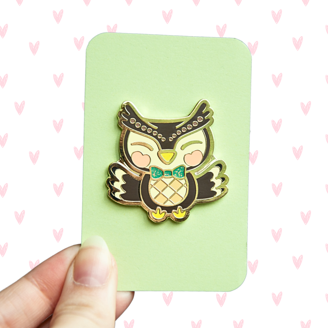 Museum Owl Enamel Pin