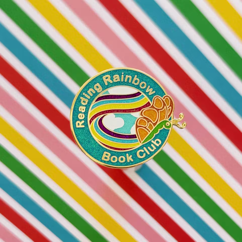 Rainbow Book Club Pin