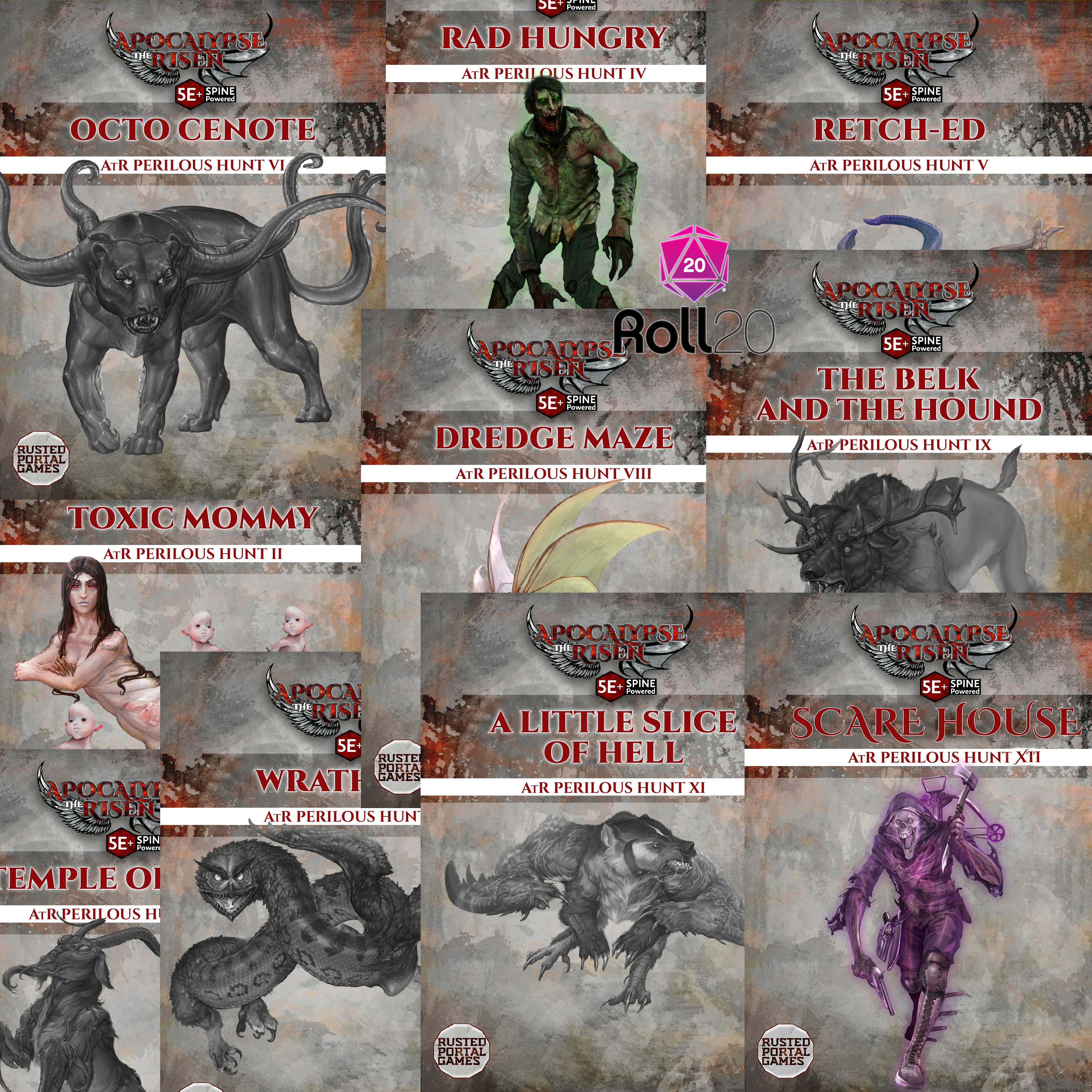 50% Off, Backer Special! AtR Perilous Hunt Bundle. Includes: 12 Deadly Encounters (PDF).