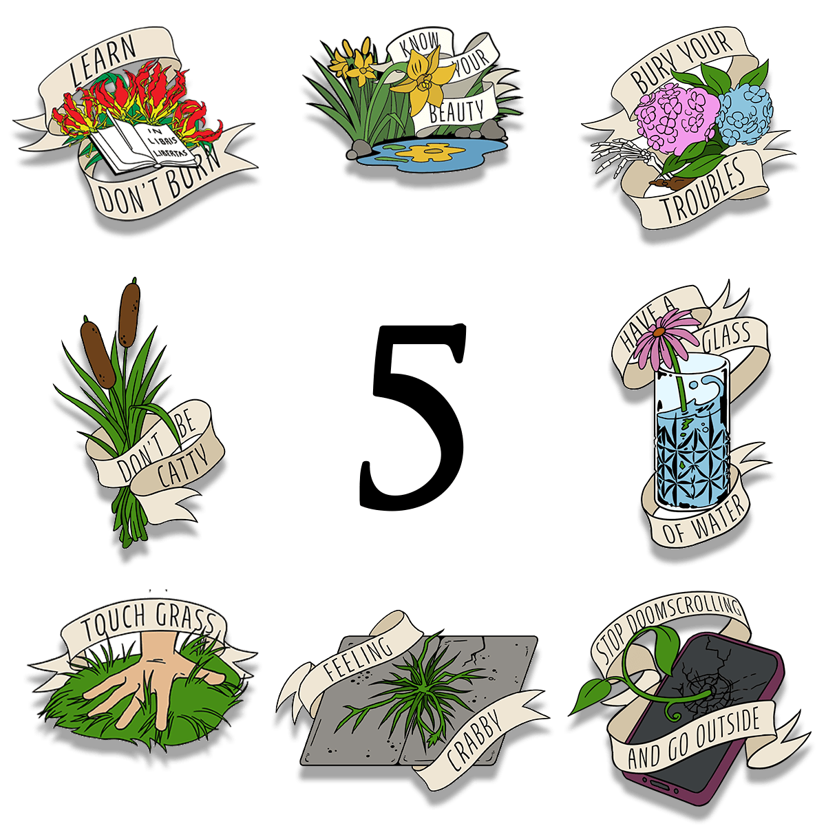 Five Pins of Your Choice