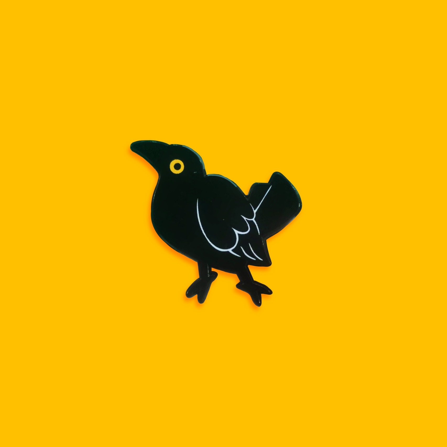Changuería Grackle Enamel Pin