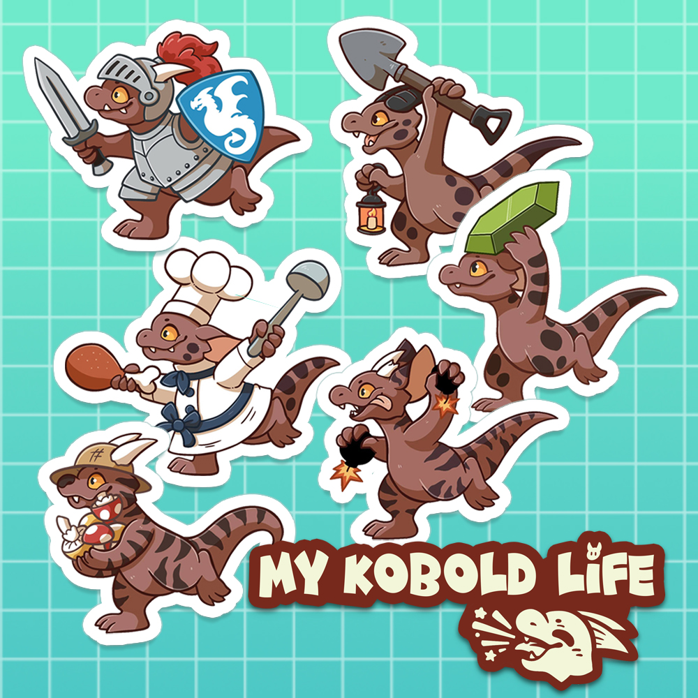 My Kobold Life Vinyl Sticker Set
