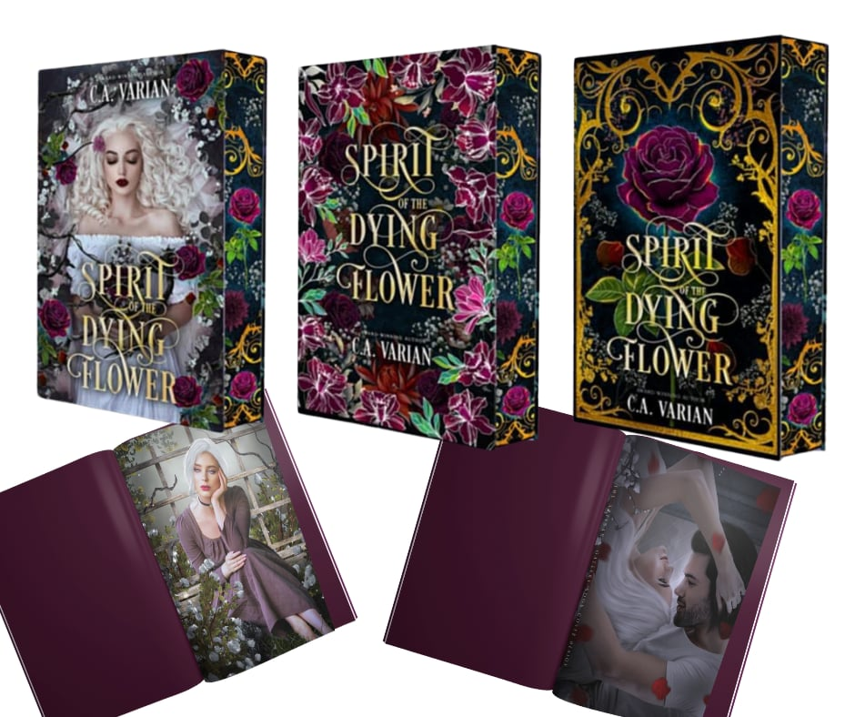 Spirit of the Dying Flower LUXE Edition with burgundy pages