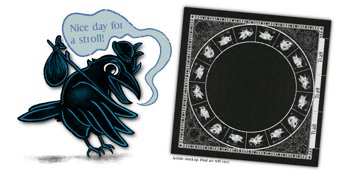 An Extra Linocut-Printed Game Board Bandana