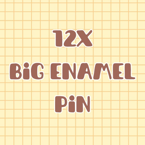 ✦ 12x big enamel pin ✦