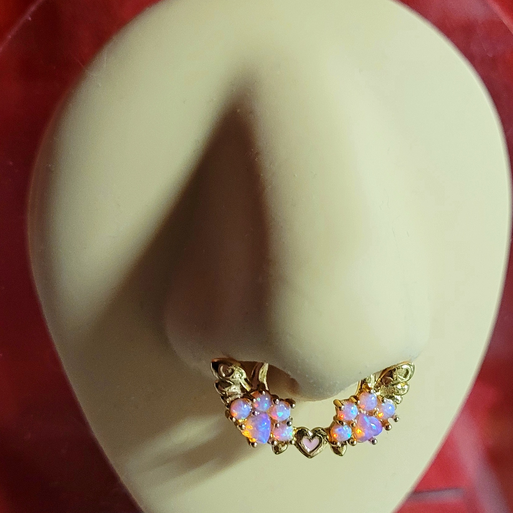 Cat Paws Septum Ring - 16G Gold
