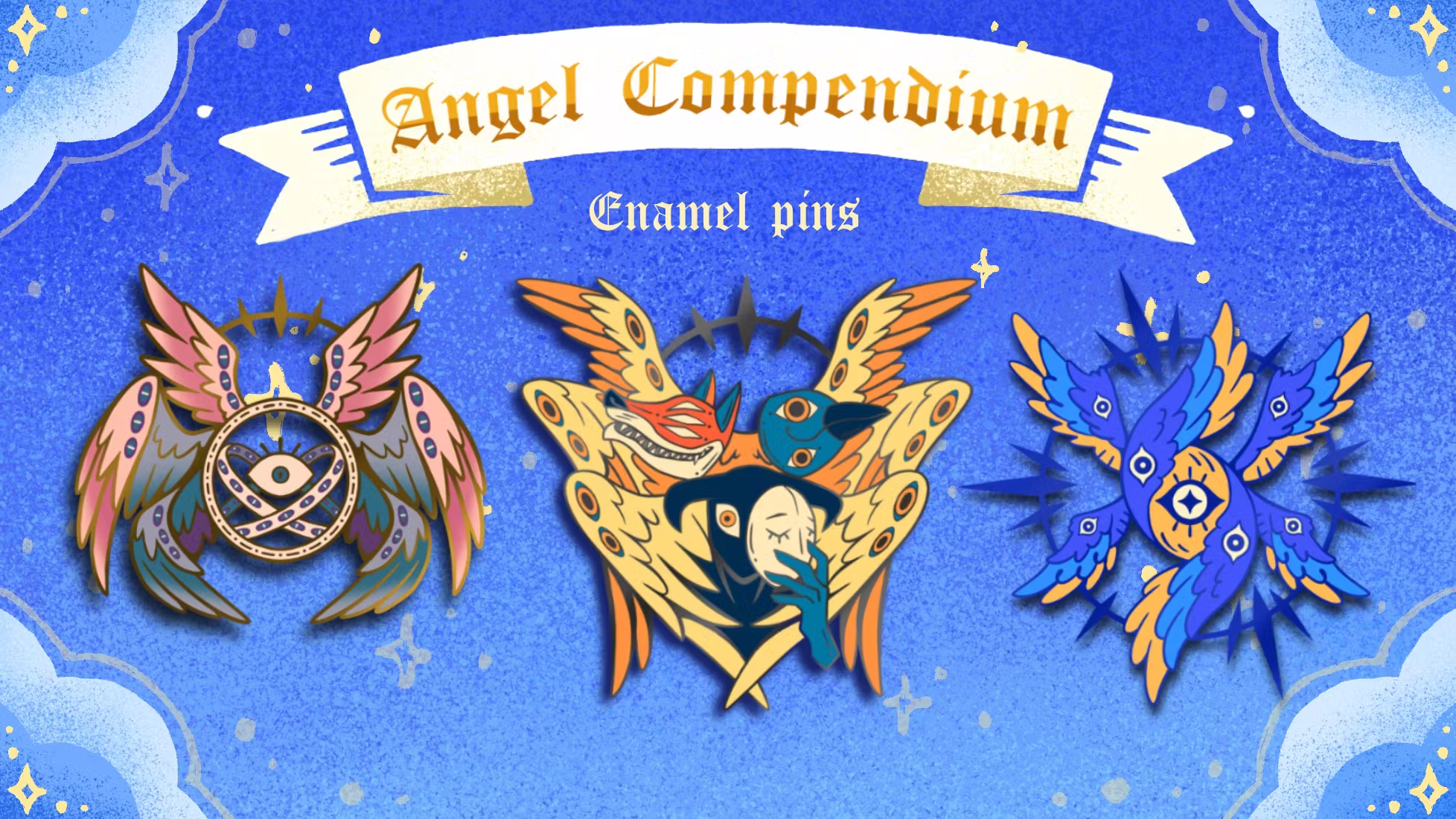 Angel Compendium | Biblically Accurate Themed Enamel Pin set