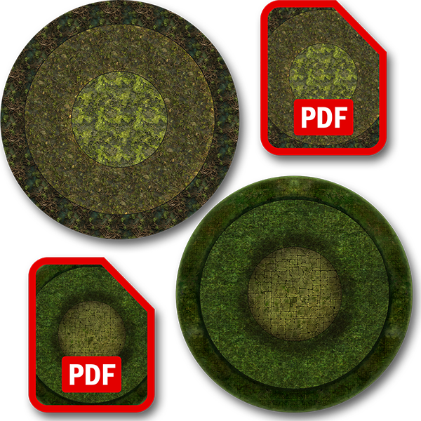 Swamp & Sewer Ultimate Dungeon Terrain Double-sided Playmat