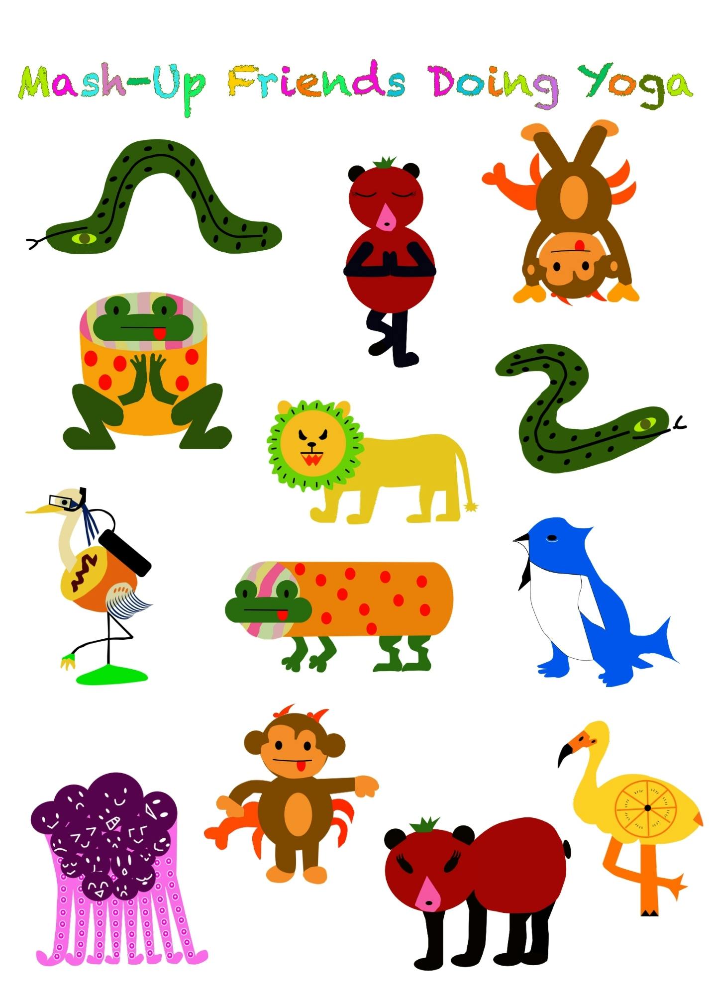 Mash-Up Friends Sticker Sheet