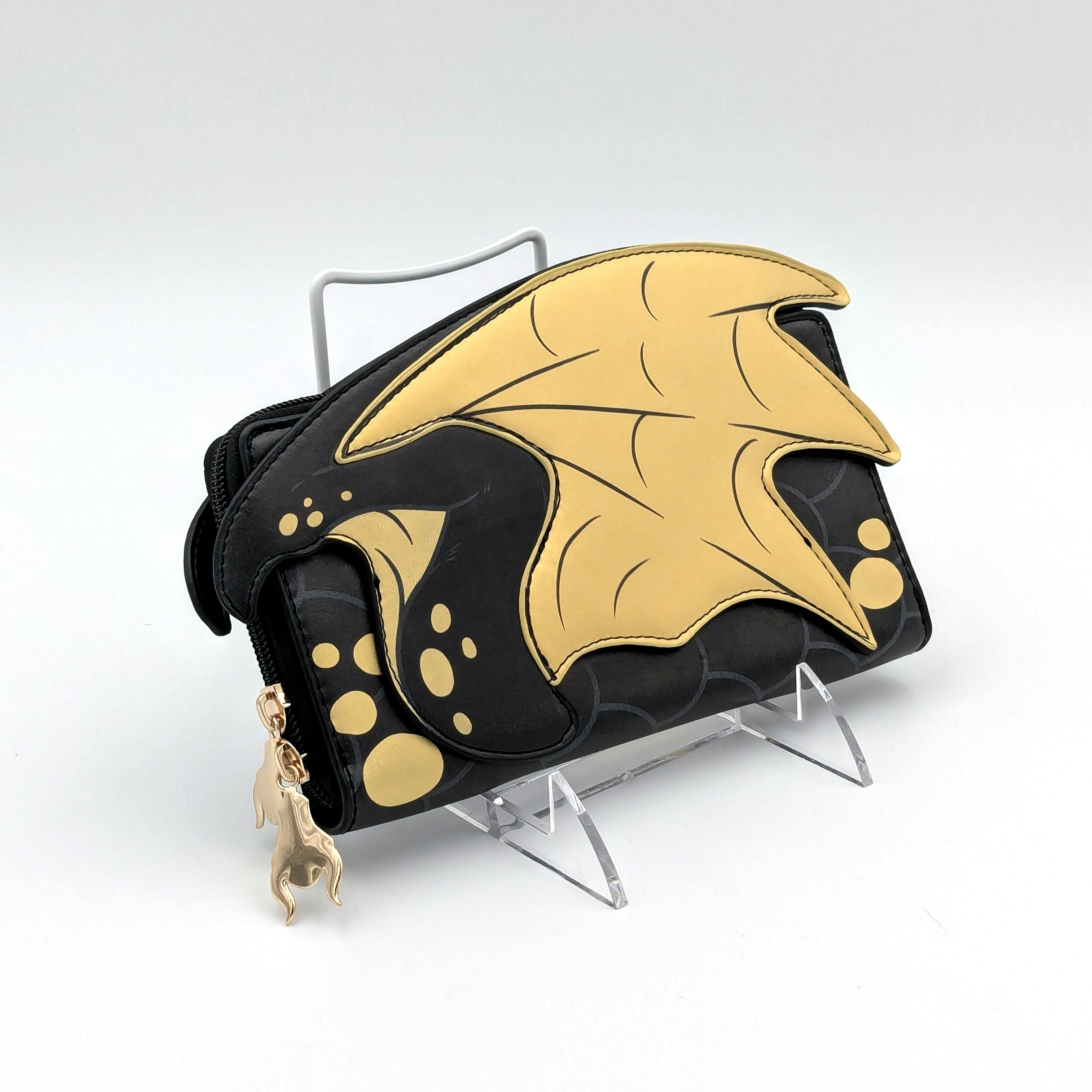 Wing Wallet - Black & Gold