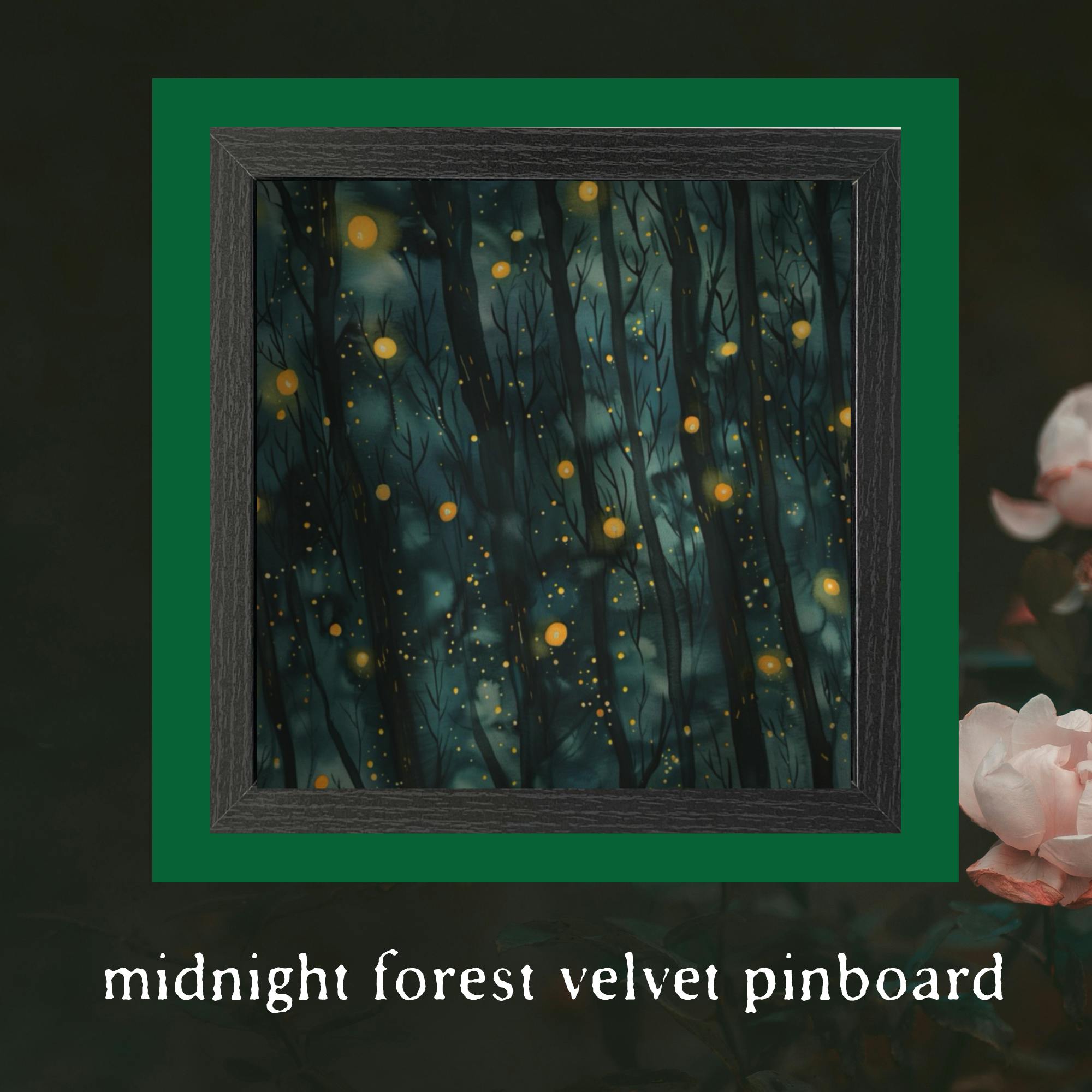 Pinboard- Midnight forest shadowbox 