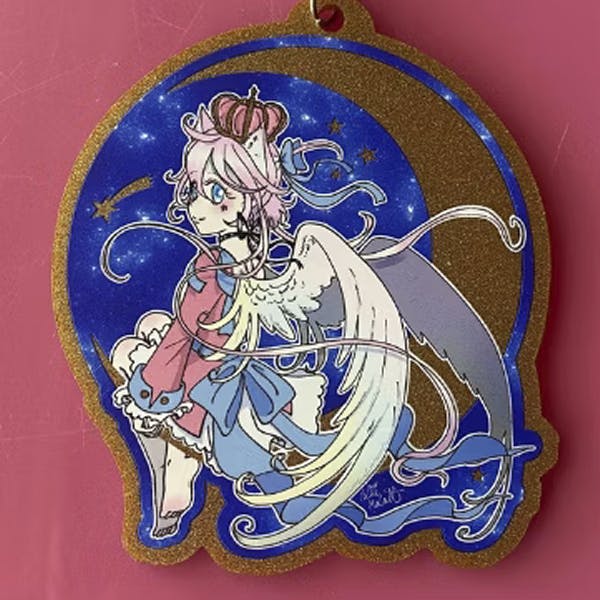 Moon Angel Keychain