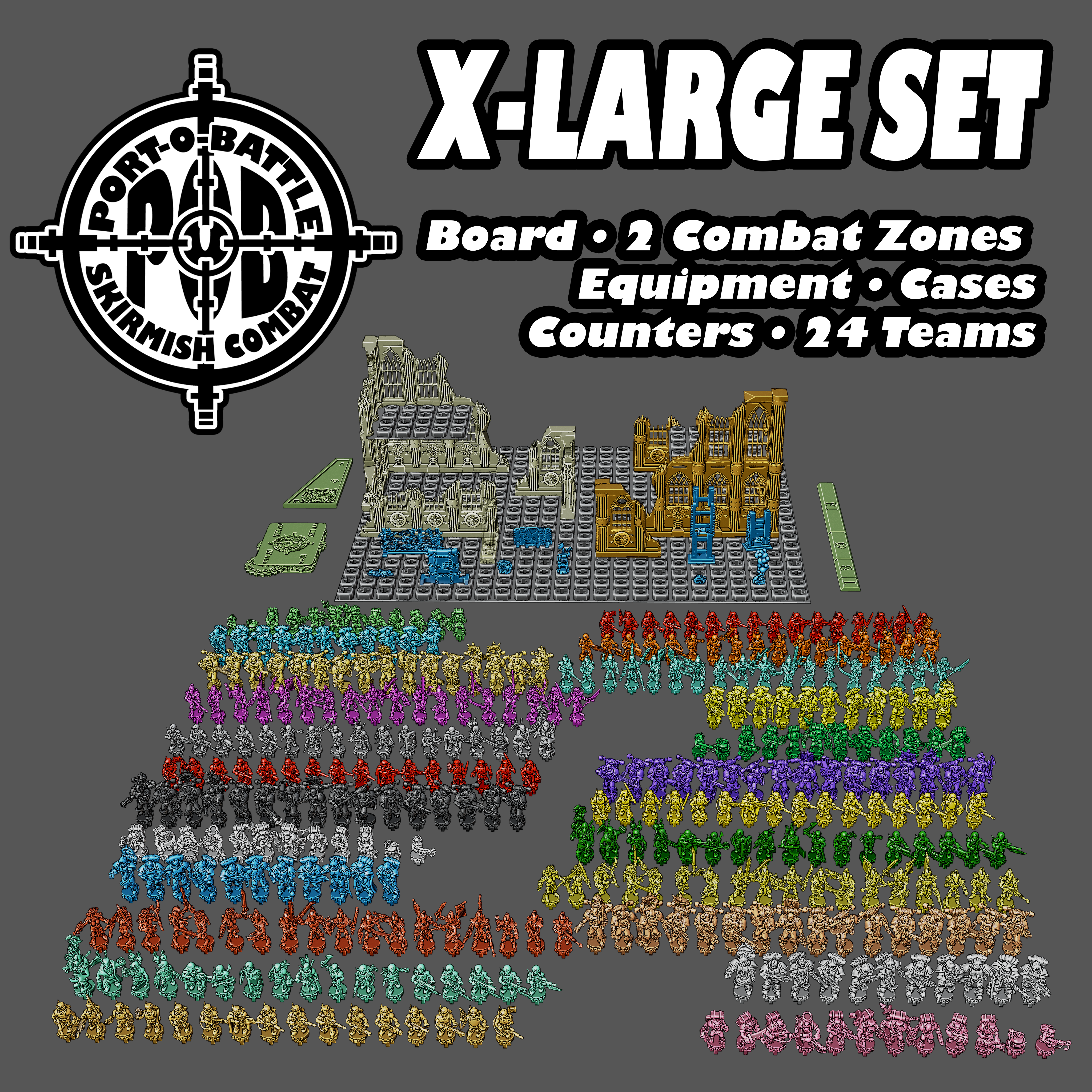 Digital Download of Port-O-Battle Xtra-Large Set with 24 Teams