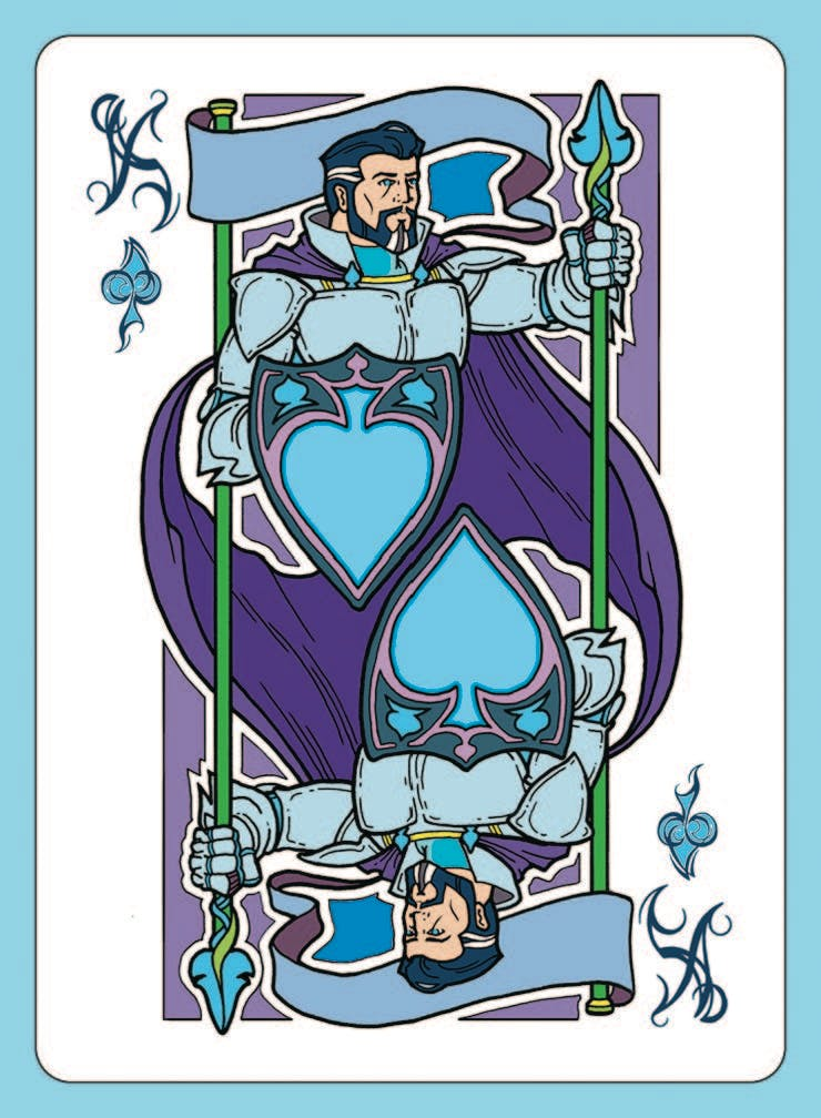 Art Nouveau Royalty card deck