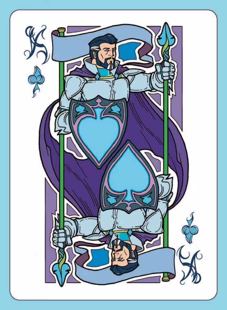 Art Nouveau Royalty card deck