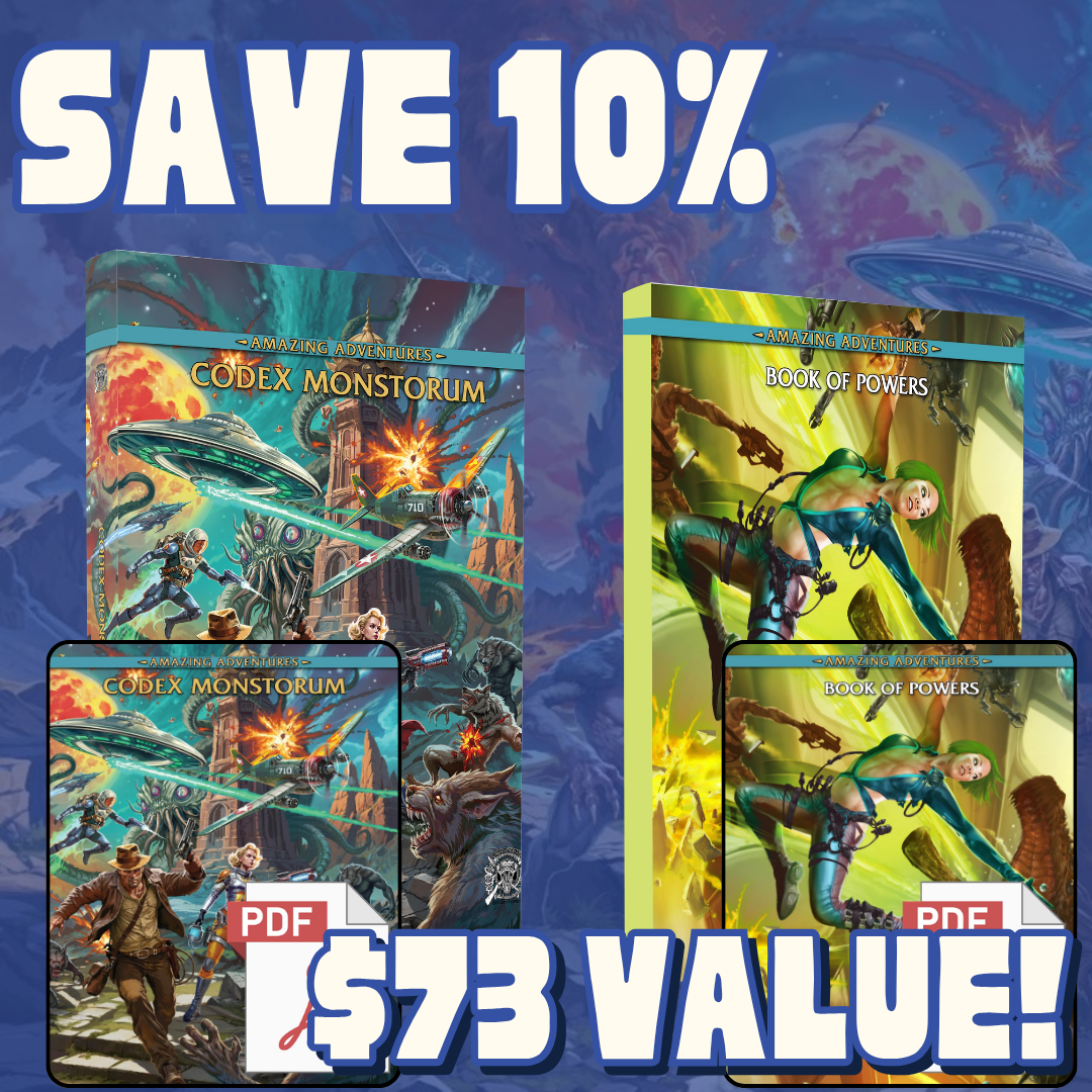(Save 10%) Print + PDF - Codex Monstorum & Book of Powers