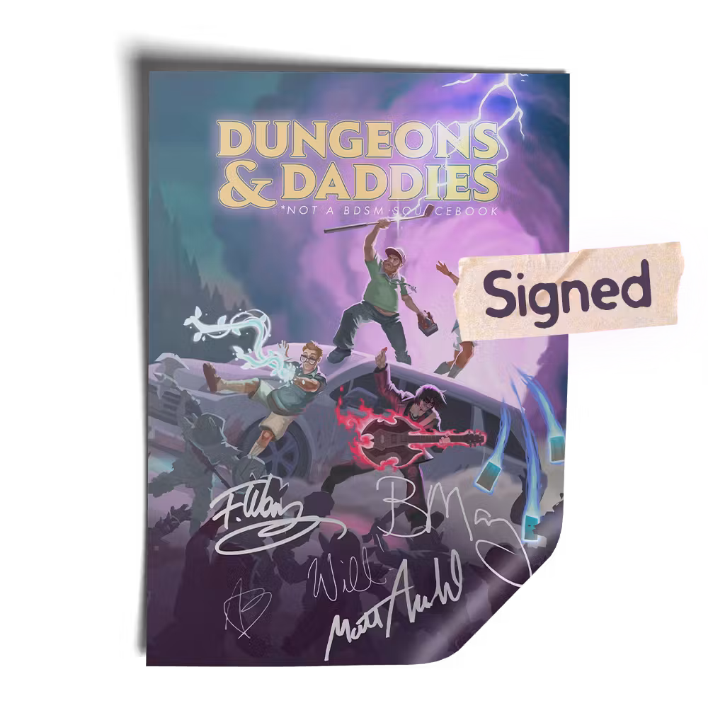 Signed Dungeons & Daddies Poster