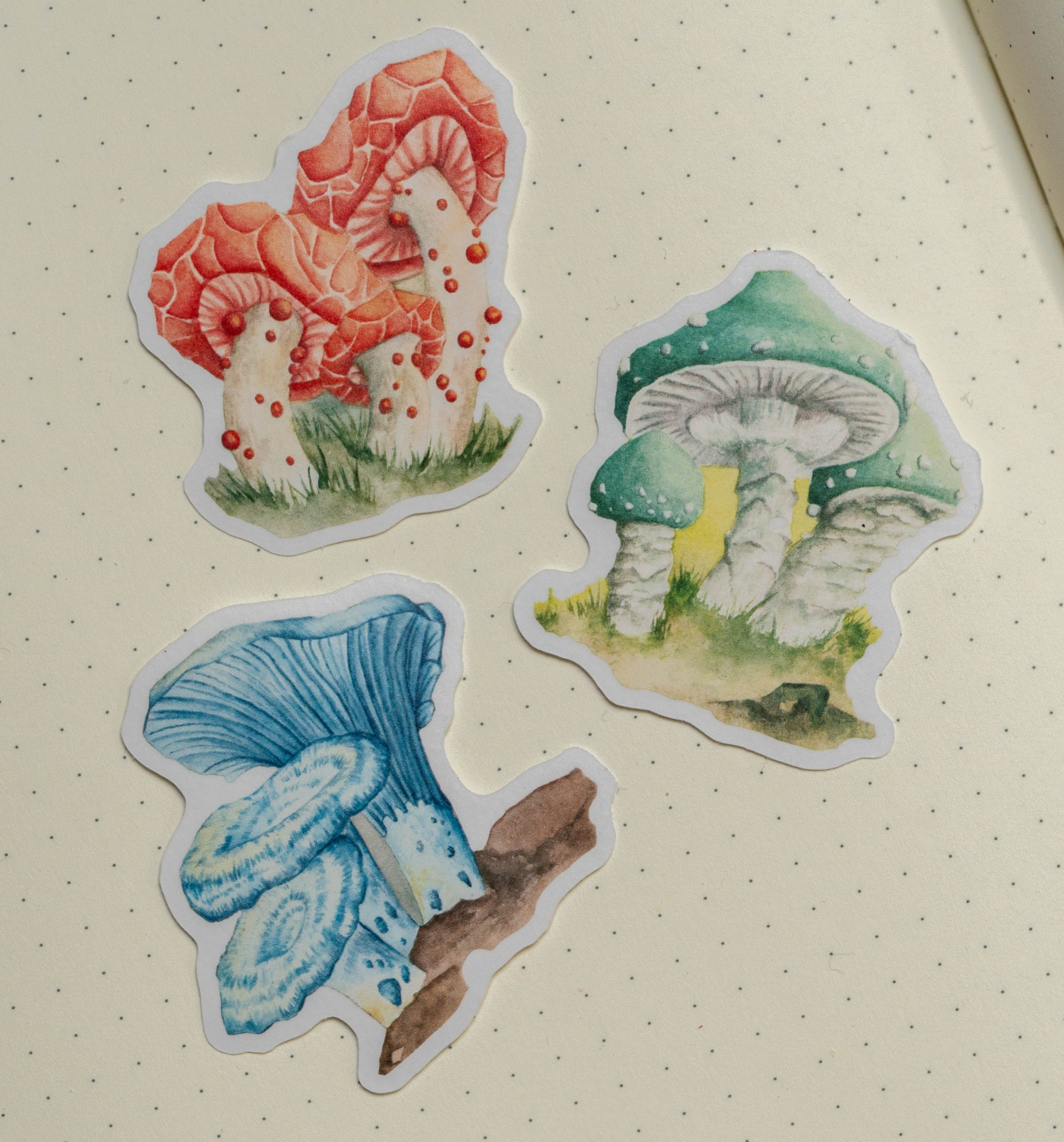 Washi Stickers set: Mushrooms
