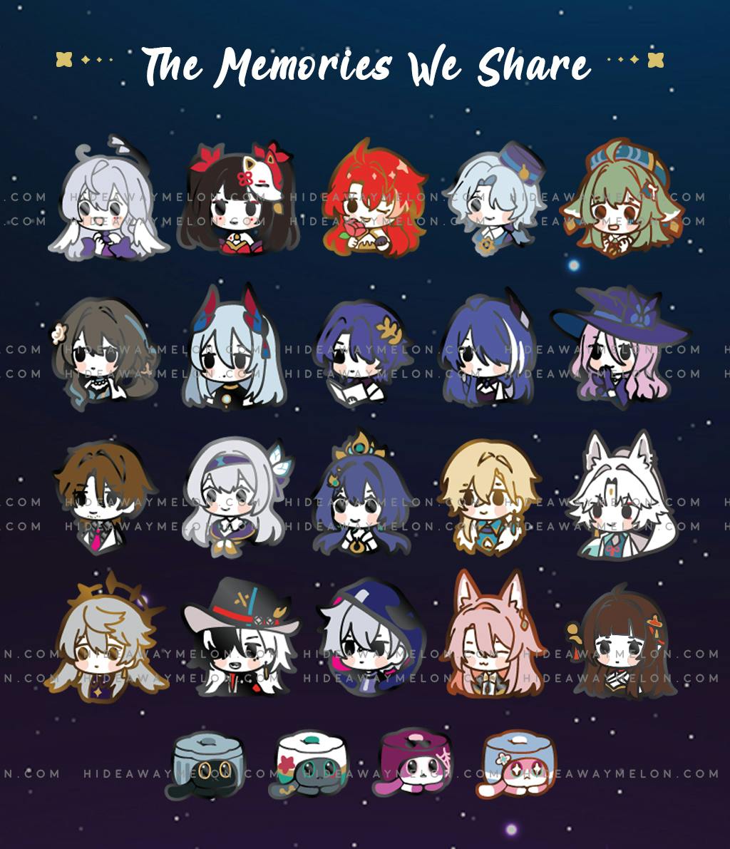 Honkai Star Rail Chibi Enamel Pins II Project Update: 50 more slots for ...