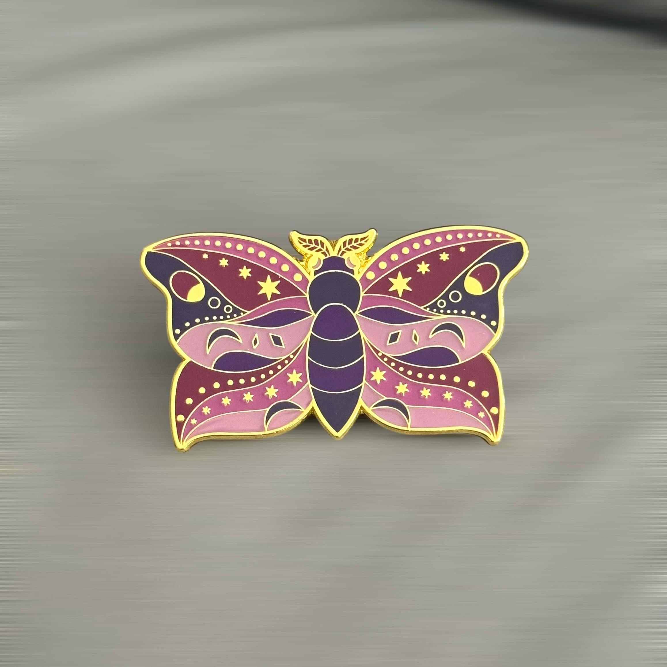 Mauve Flutter Pin