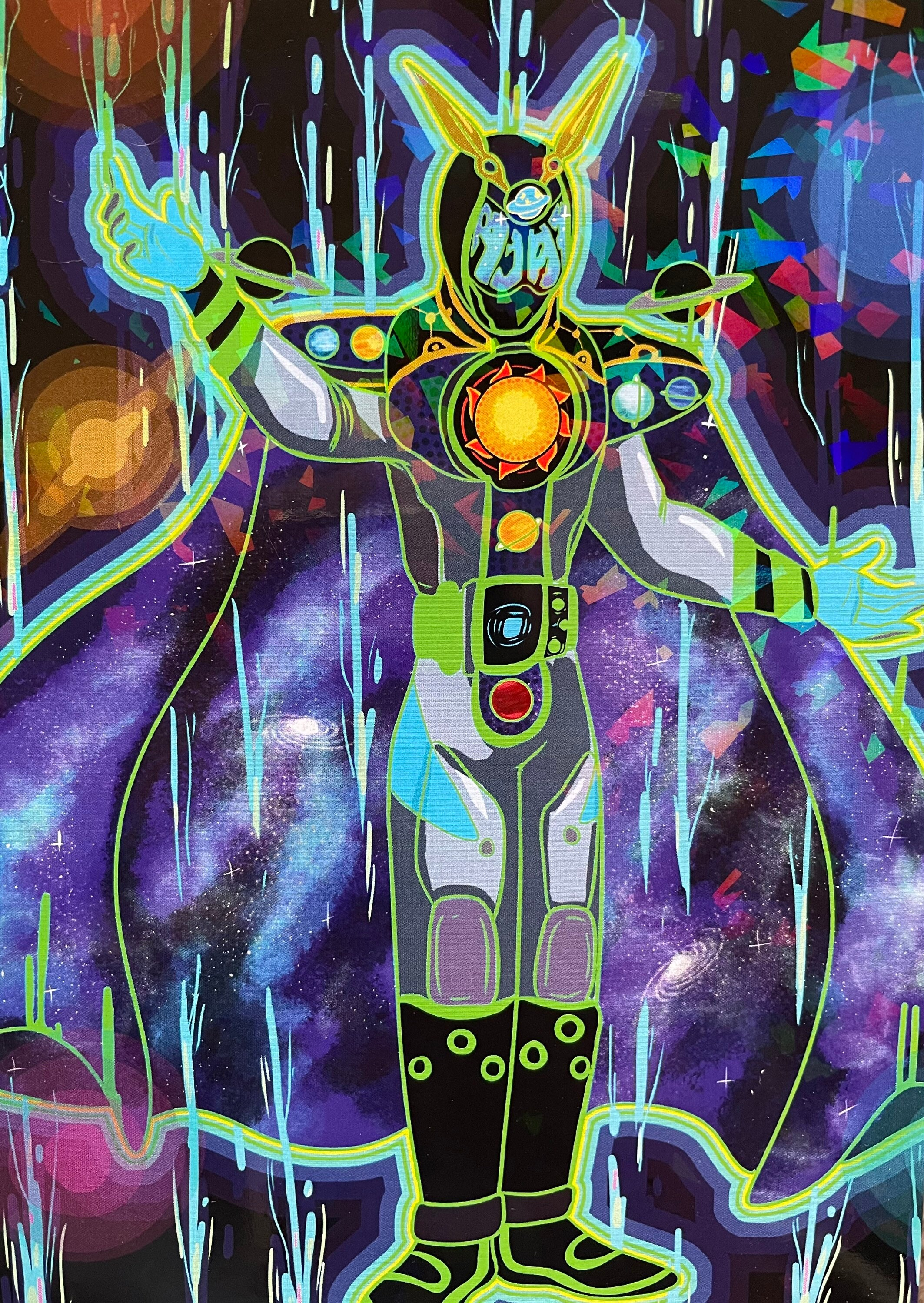 Kamen rider Woz holographic art print