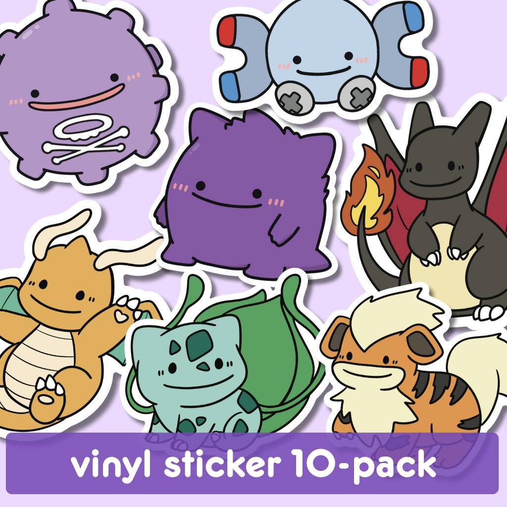 Die Cut Vinyl Sticker 10-Pack