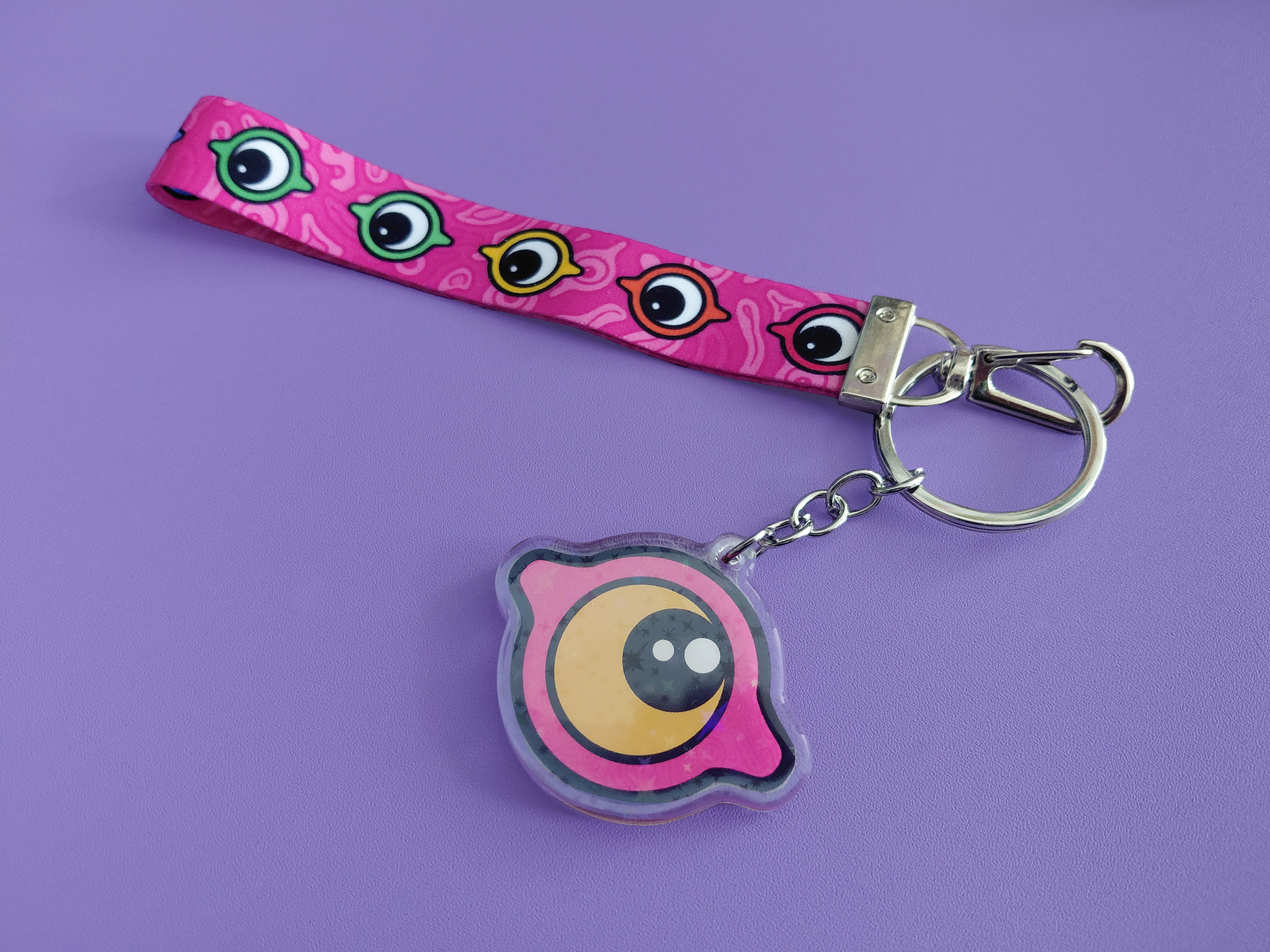 Eyes Wrist Lanyard
